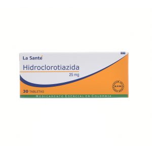 Hidroclorotiazida 25 mg 30 Tabletas La Sante