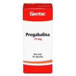 Pregabalina 75 mg 30 Cápsulas Genfar