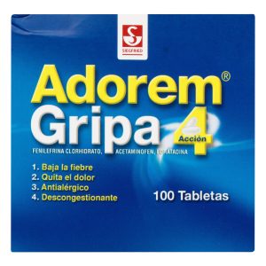 Adorem Gripa 100 Tabletas
