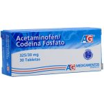 Acetaminofen Codeina 325/30 mg 30tab Ag