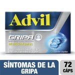 Advil Gripa 72 Cápsulas