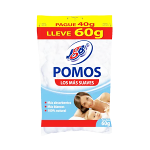 Algodon Jgb Pomos Pague 40 g y Lleva 60 g