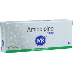 Amlodipino 10 mg 10 Tabletas MK