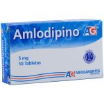 Amlodipino 5 mg 10 Tabletas Ag