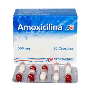 Amoxicilina 500 mg 50 Cápsulas Ag
