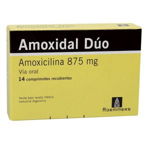 Amoxidal Dúo 875 mg 14 Tabletas