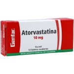 Atorvastatina 10 mg 10 Tabletas Genfar