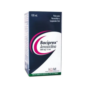 Baciprex 250 mg Suspension 100 mL Icom