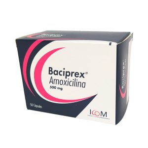 Baciprex 500 mg 50 Cápsulas Icom
