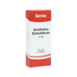 Betahistina 16 mg 20 Tabletas Genfar