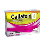 Calfafem Calcio + Vitamina D 600 Mg 30 Cápsulas Icom