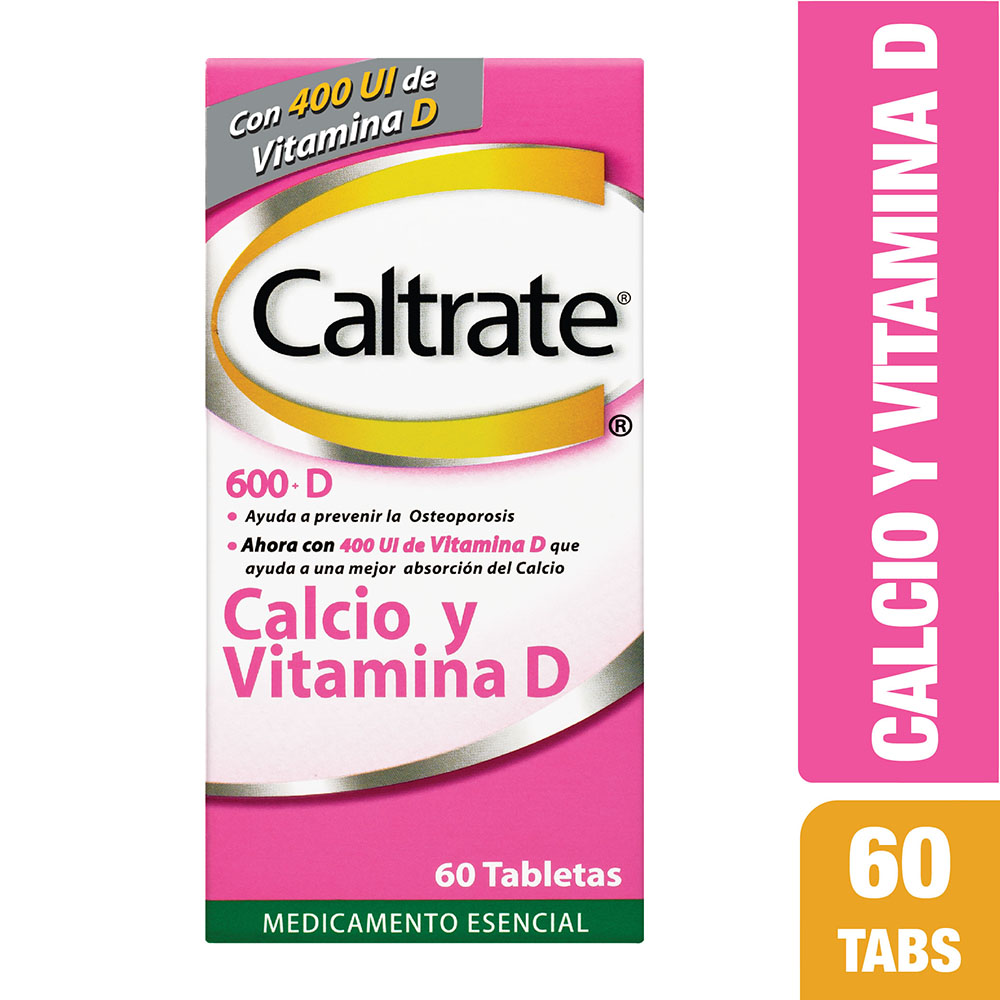 CALTRATE-D-600MG-400UI-60-TABLETAS.jpg Caltrate D 600 Mg 400ui 60 Tabletas - Imagen 1