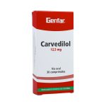 Carvedilol 12.5 mg 30 Tabletas Genfar