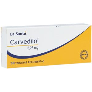 Carvedilol 6.25 mg 30 Tabletas La Sante