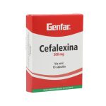 Cefalexina 500 mg 10 Cápsulas Genfar