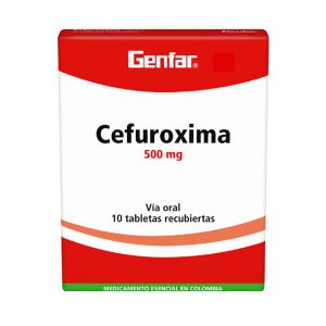 Cefuroxima 500 mg 10 Tabletas