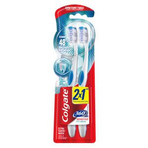 Cepillo Dental Colgate 360 Sensitive Pro Alivio 2x1