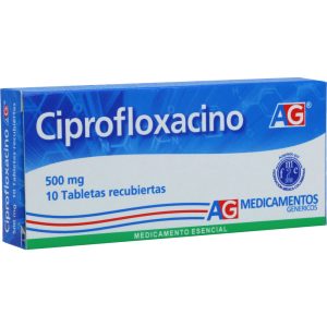 Ciprofloxacino 500 mg 10 Tabletas Ag