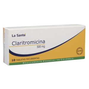 Claritromicina 500 mg 10 Tabletas La Sante