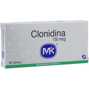 Clonidina MK 150 Mcg 20 Tabletas