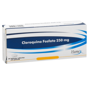 Cloroquina 250 mg 20 Tabletas Humax