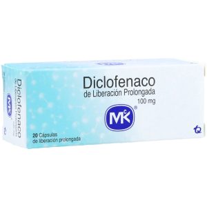 Diclofenaco Retard 100 mg 20 Cápsulas MK