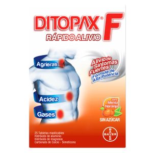 Ditopax F 25 Tabletas Masticables