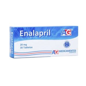 Enalapril 20 mg 30 Tabletas Ag