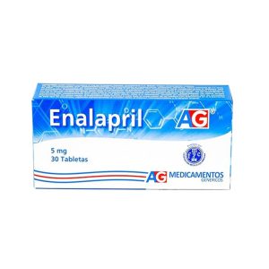 Enalapril 5 mg 30 Tabletas Ag