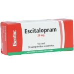 Escitalopram 20 mg 30 Tabletas Genfar