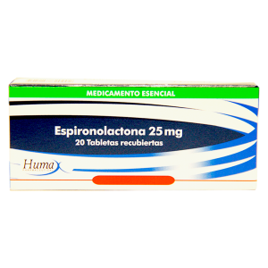 Espironolactona 25 mg 20 Tabletas Humax