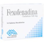 Fexofenadina 120 mg 10 Tabletas
