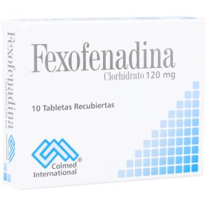 Fexofenadina 120 mg 10 Tabletas