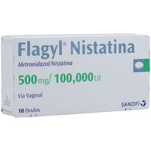 Flagyl Nistatina 500 mg 10 Óvulos