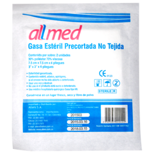 Gasa Esteril 7.5x7.5 45 Sobres Allmed