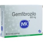 Gemfibrozilo 600 mg 20 Tabletas MK