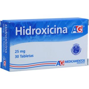 Hidroxicina 25 mg 30 Tabletas Ag