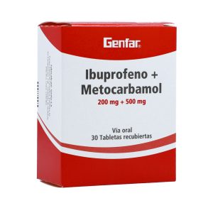 Ibuprofeno + Metocarbamol 30 Tabletas Genfar