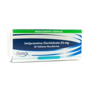 Imipramina 25 mg 50 Tabletas Humax