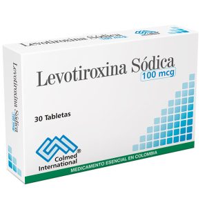 Levotiroxina 100 mg 30 Tabletas Colmed