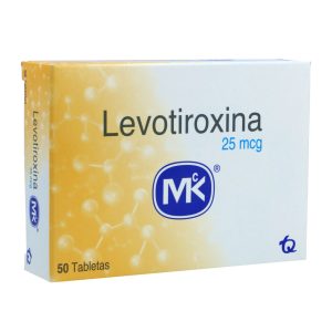 Levotiroxina 25 Mcg 50 Tabletas MK