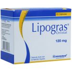 Lipogras 120 mg 30 Cápsulas