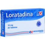 Loratadina 10 mg 20 Tabletas Ag