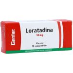 Loratadina 10 mg 10 Tabletas Genfar