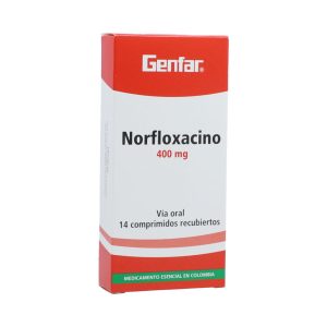 Norfloxacino 400 mg 14 Tabletas Genfar