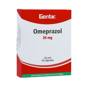 Omeprazol 20 mg 10 Cápsulas Genfar