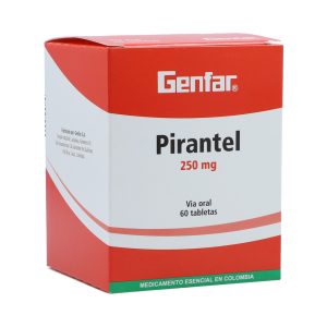 Pamoato Pirantel 250 mg 60 Tabletas Genfar