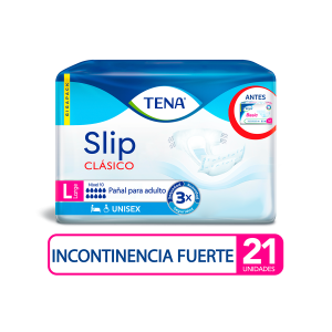 Pañal Tena Slip Clásico Talla L 21 Unidades