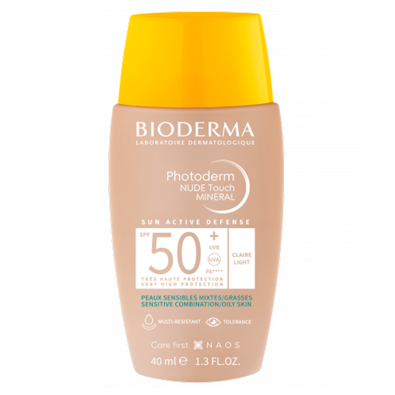 PHOTODERM-NUDE-TOUCH-CLAIRE-SPF50-40-mL.png Photoderm Nude Touch Tono Claro SPF50+ 40 mL - Imagen 1