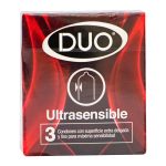 Preservativo Duo Ultrasensible 3 Unidades Oferta